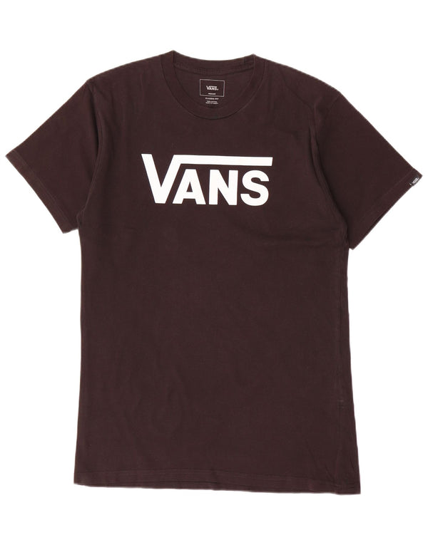 Vans Mens Classic Fit Graphic T-Shirt Top Medium Black Cotton