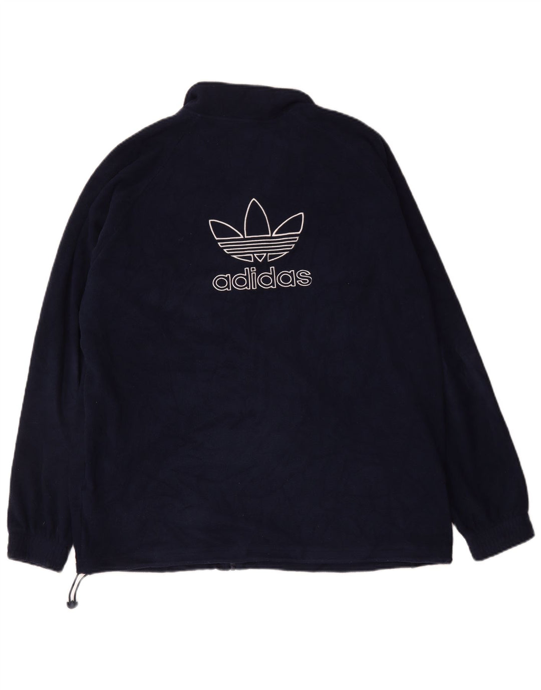 ADIDAS Chaqueta polar gráfica para hombre UK 42 XL Poliéster azul marino