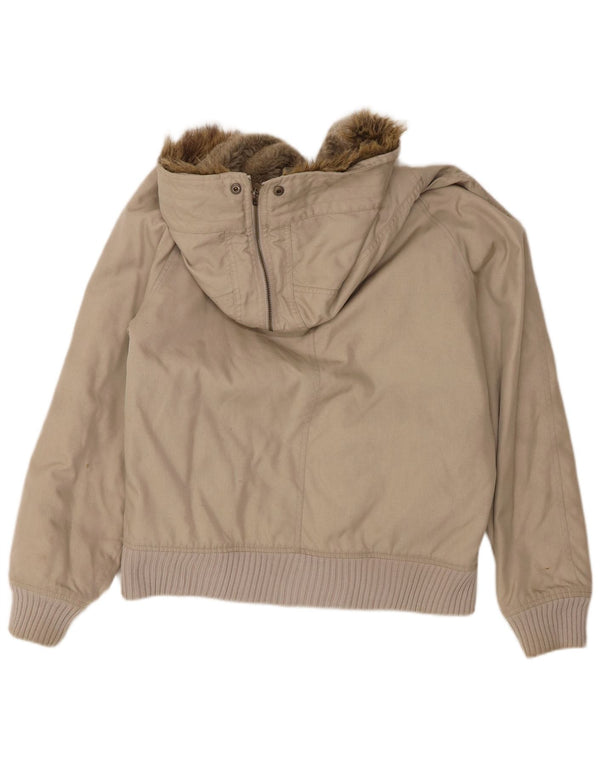 Woolrich Chaqueta bomber con capucha para hombre UK 38 Medium Beige Nylon