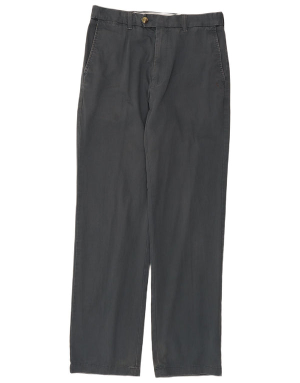 Marks & Spencer Pantalón de traje recto para hombre W32 L33 Algodón gris