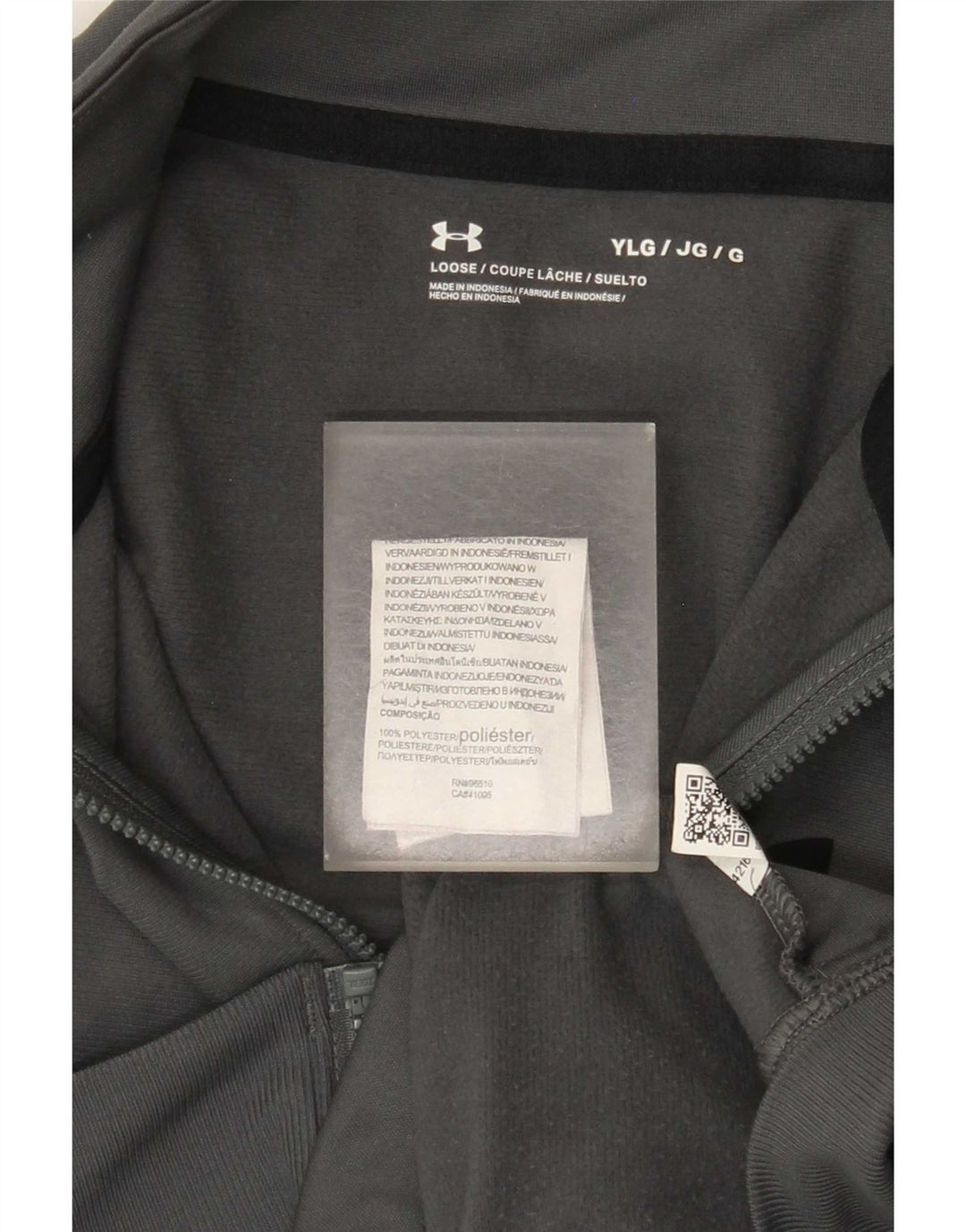 Under Armour Chaqueta de chándal para niños 11-12 años Grande Gris Colorblock