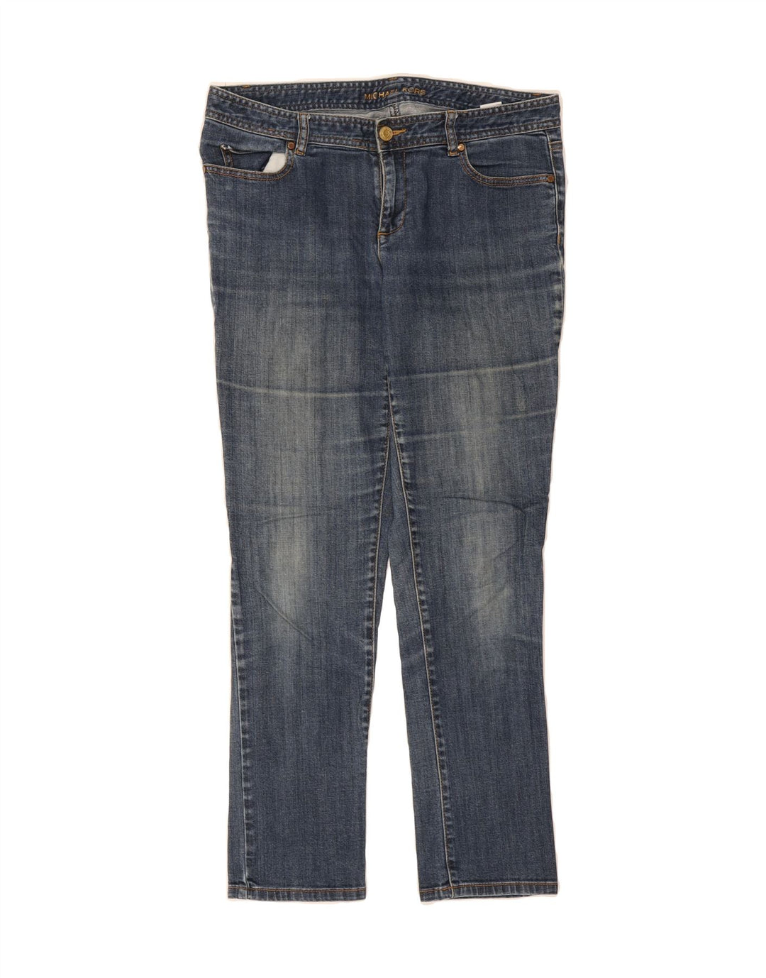 MICHAEL KORS Womens Slim Jeans US 8 Medium W32 L28 Blue Cotton Vintage Michael Kors and Second-Hand Michael Kors from Messina Hembry 