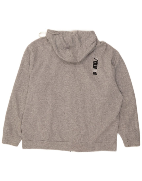 Puma Sudadera con capucha y cremallera para hombre XL Algodón gris