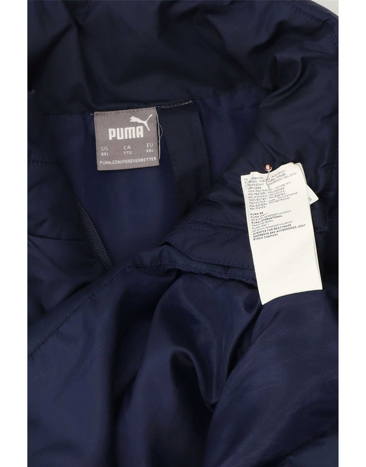 Puma Chaqueta acolchada para hombre UK 44 2XL Azul marino Poliéster