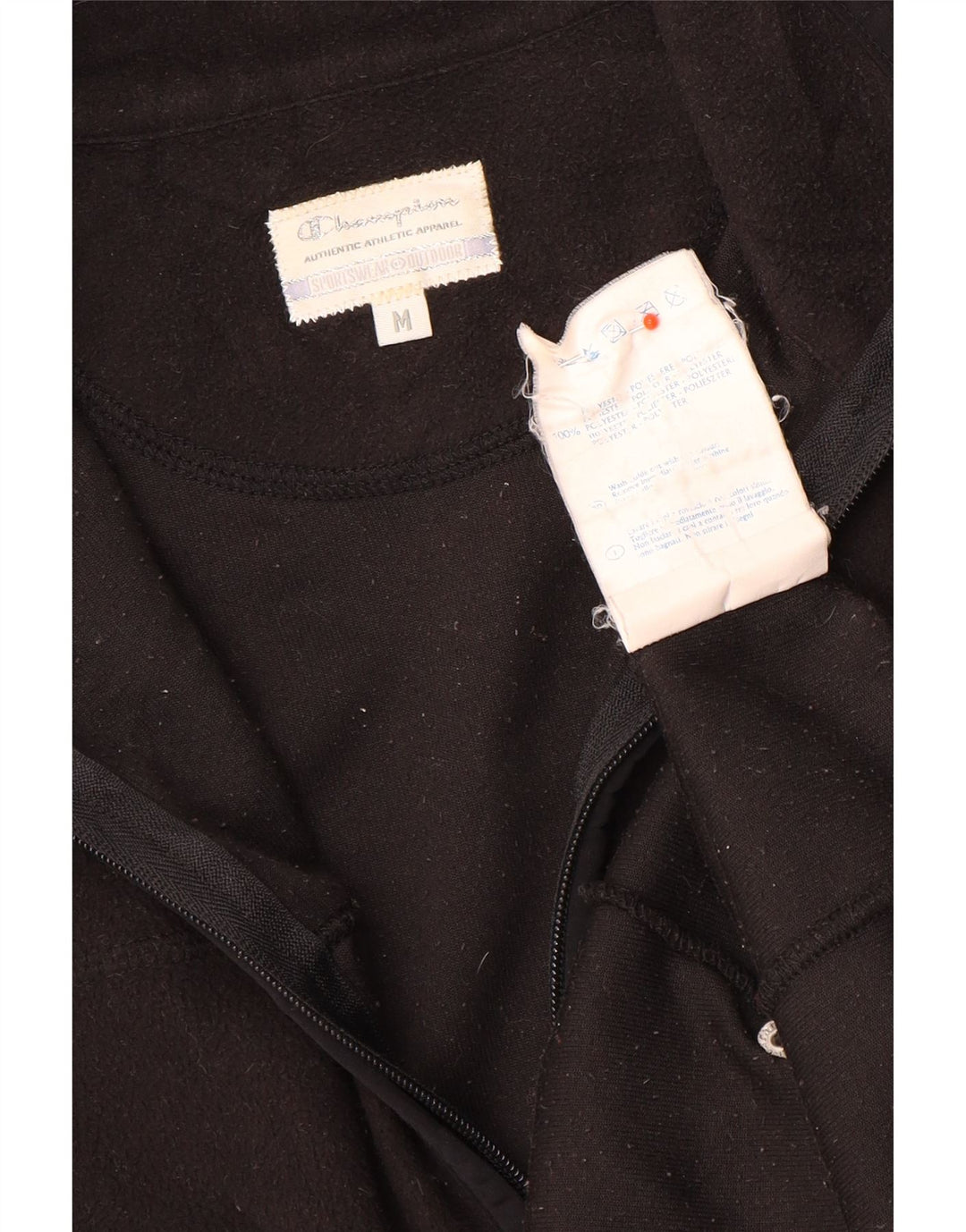 Champion Chaqueta Polar Mujer UK 40 Mediano Poliéster Negro
