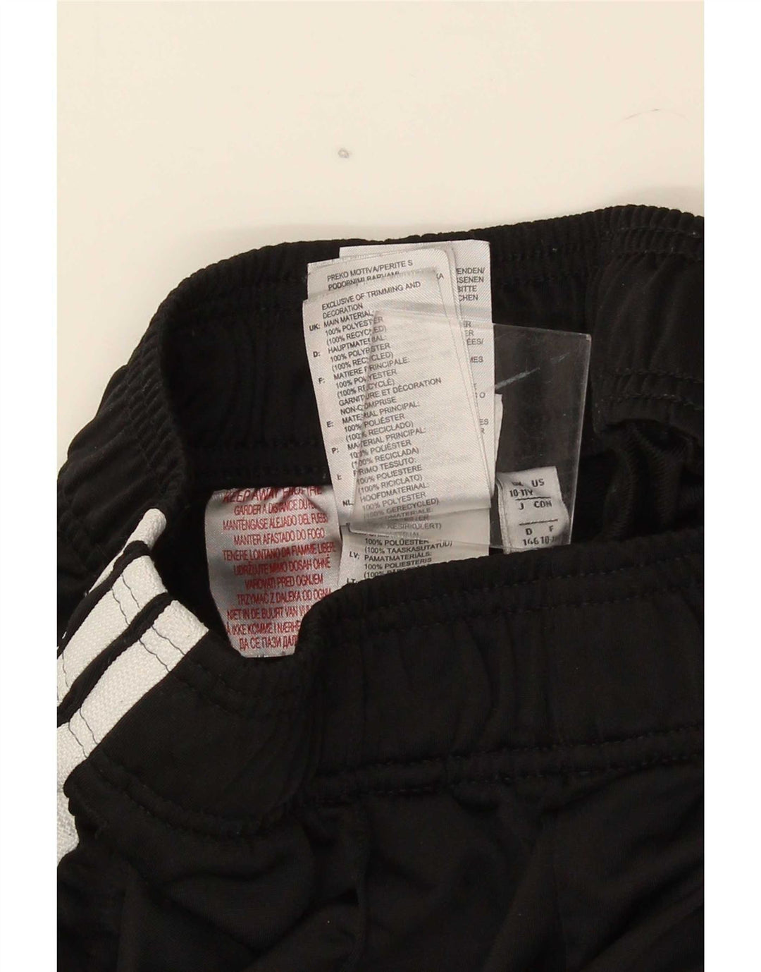Adidas Pantalón Chándal Niño 10-11 Años Negro Poliéster