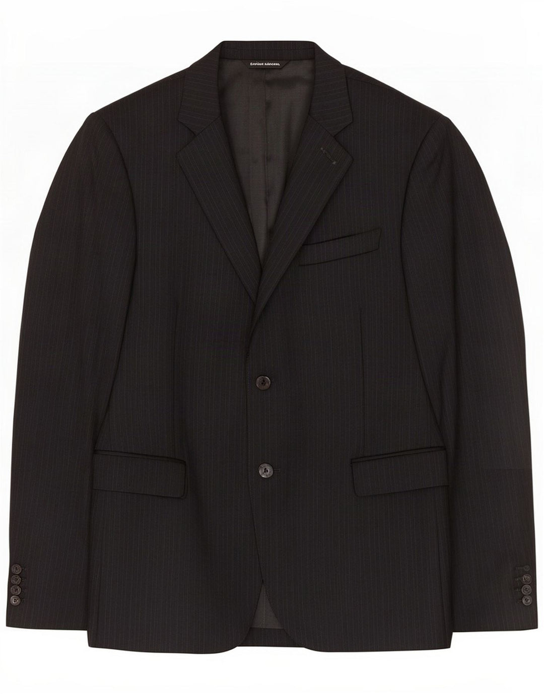 Costume National Chaqueta tipo blazer de 2 botones para hombre IT 48 Rayas negras medianas