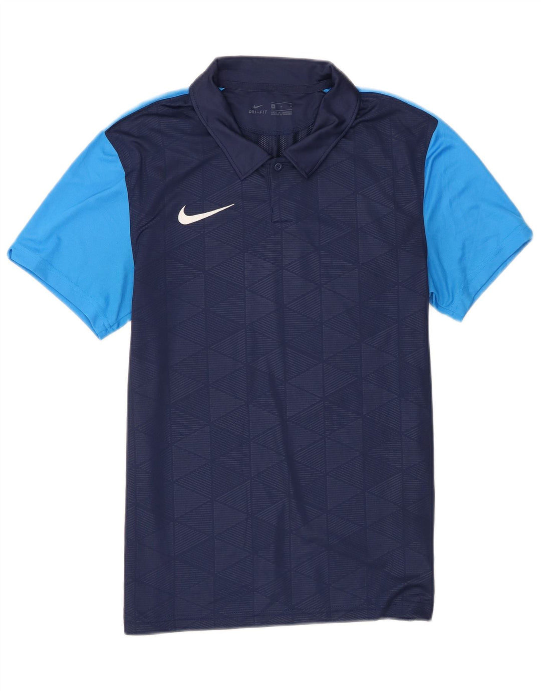Polo Nike Dri Fit para hombre Poliéster color block azul marino medio