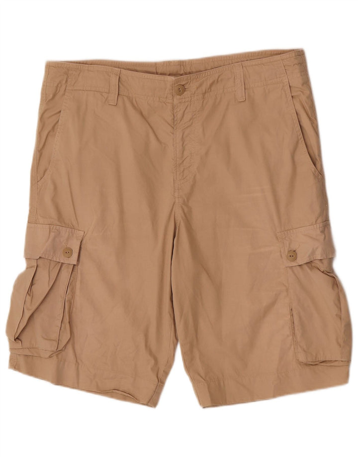 Pantalones cortos tipo cargo para hombre Lacoste Talla 44 Grande W34 Algodón beige