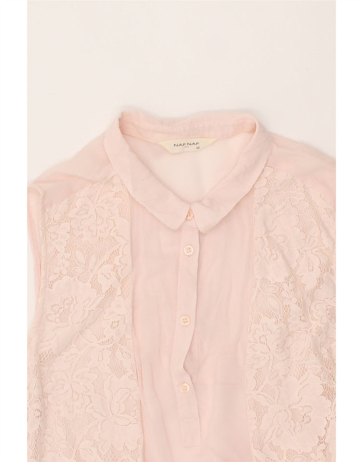 NAF NAF Womens Sleeveless Blouse Top EU 40 Medium Pink Viscose Vintage Naf Naf and Second-Hand Naf Naf from Messina Hembry 