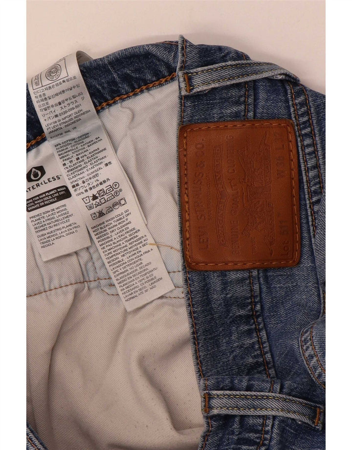 Levi's Hombre 511 Slim Jeans W36 L32 Algodón Azul