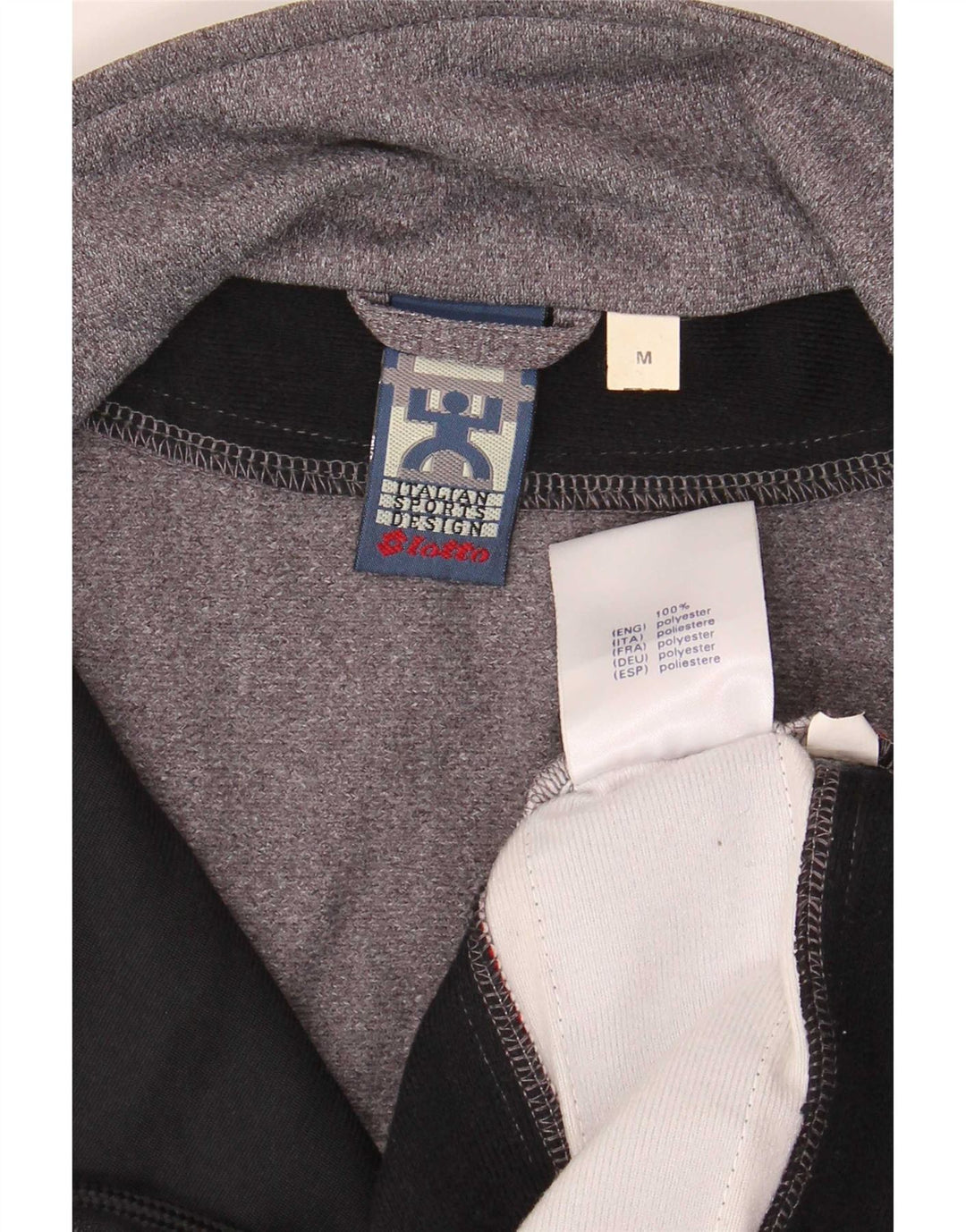 Lotto Hombre Chaqueta De Chándal Con Gráfico Gris Medio Color Block