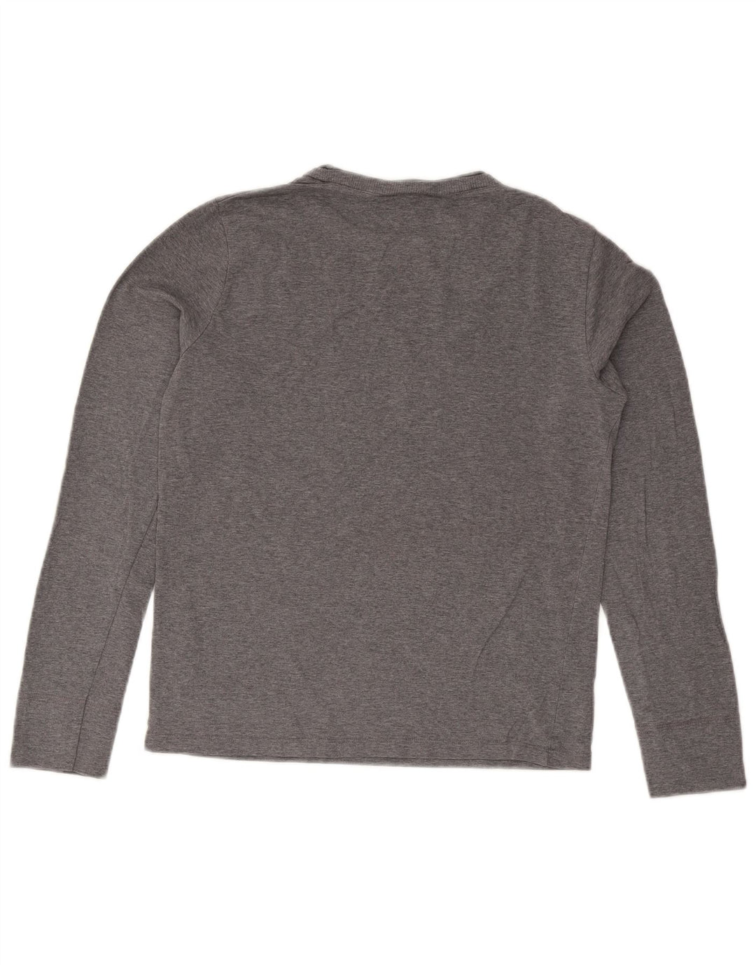Napapijri Hombre Top Gráfico Manga Larga Gris Medio