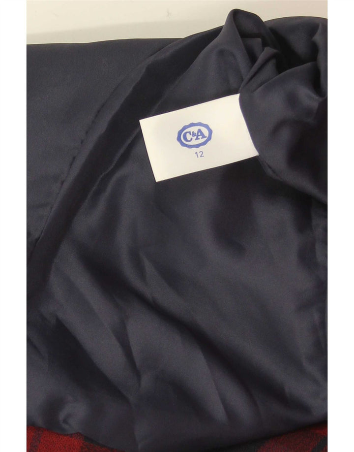 C & A Chaqueta tipo blazer de 4 botones para niña 11-12 años Cuadros rojos Poliéster