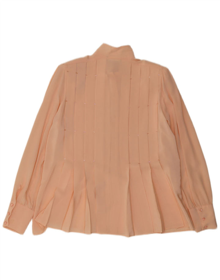 Carla Carini Blusa Camisera Mujer IT 44 Seda Rosa Mediana