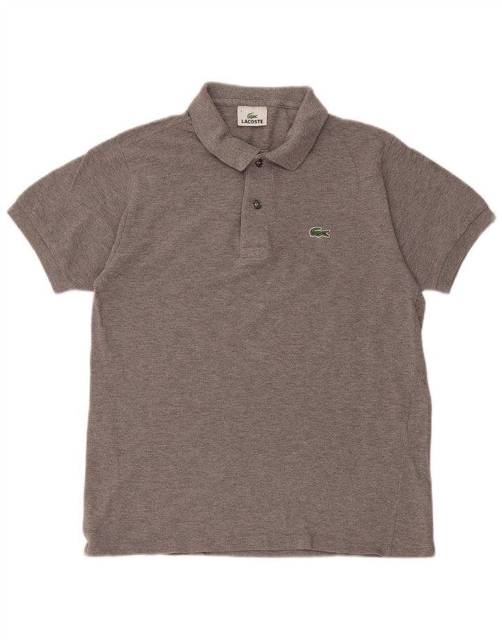 Polo Lacoste para hombre talla 3 pequeño algodón gris