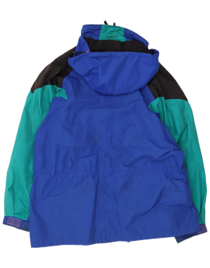 Columbia Chaqueta de esquí extragrande con capucha para hombre Reino Unido 38 Azul medio Colorblock