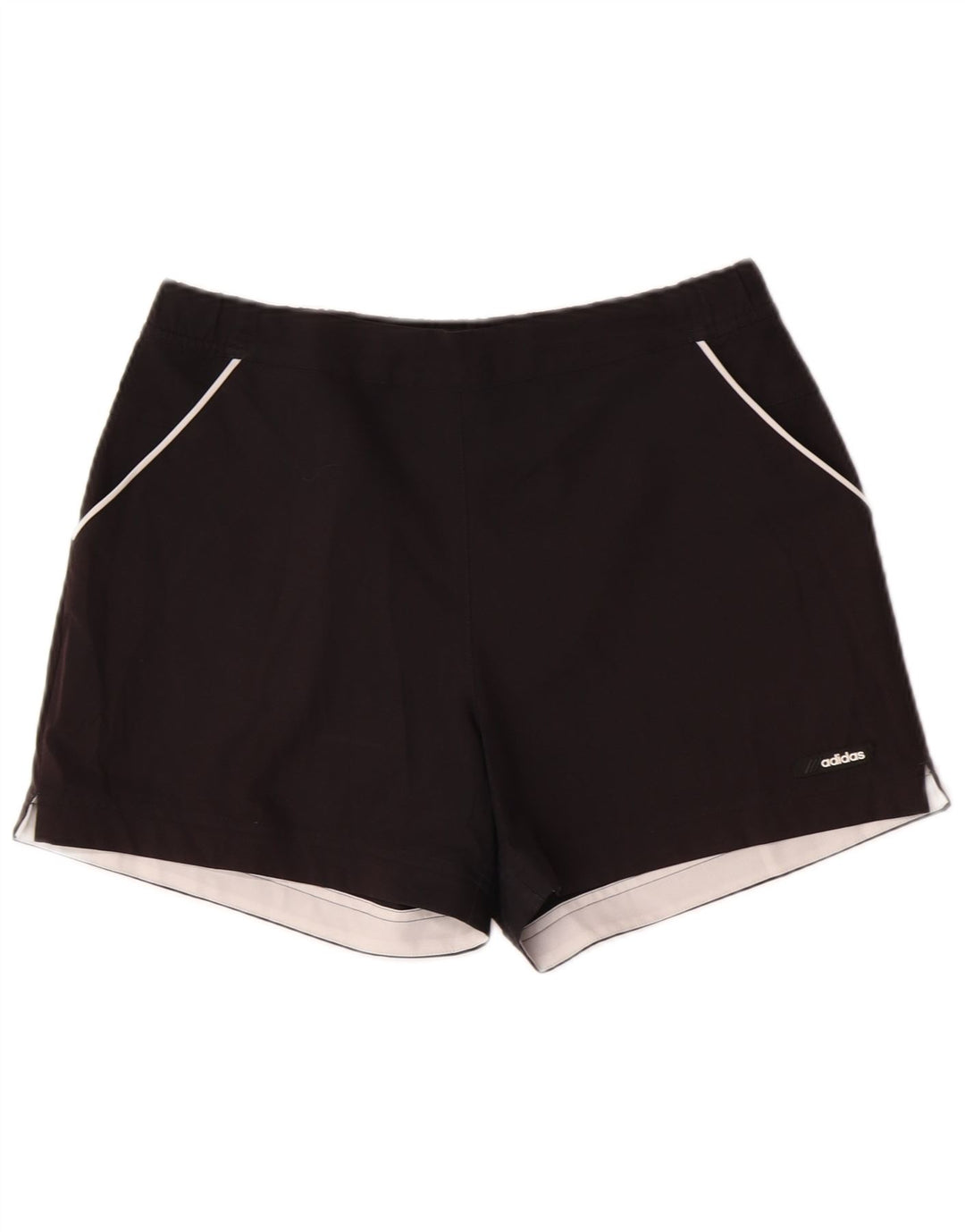 Adidas Pantalones cortos deportivos para mujer UK 44 Mediano Negro Poliéster Deportes