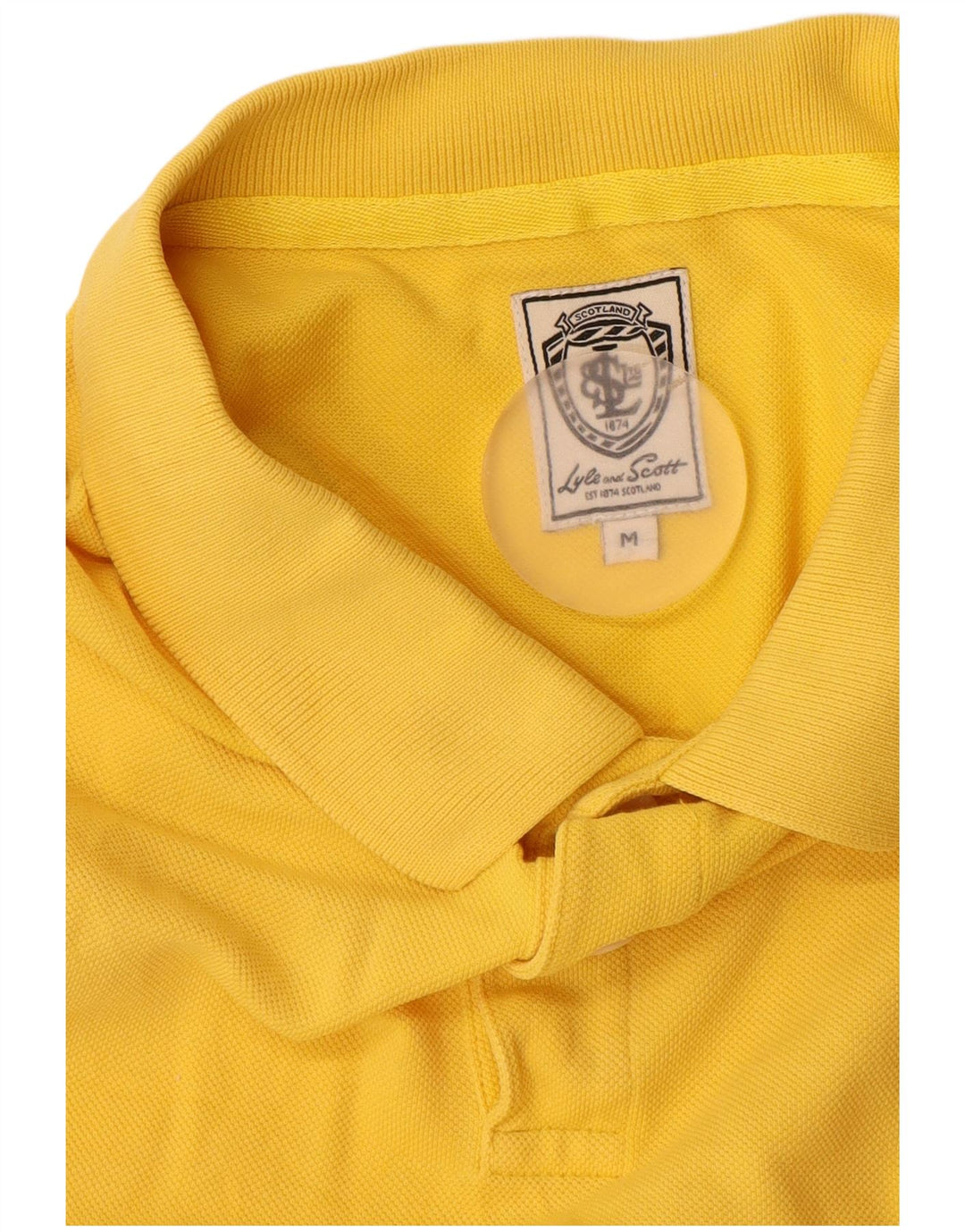 Lyle & Scott Polo Hombre Algodón Amarillo Medio