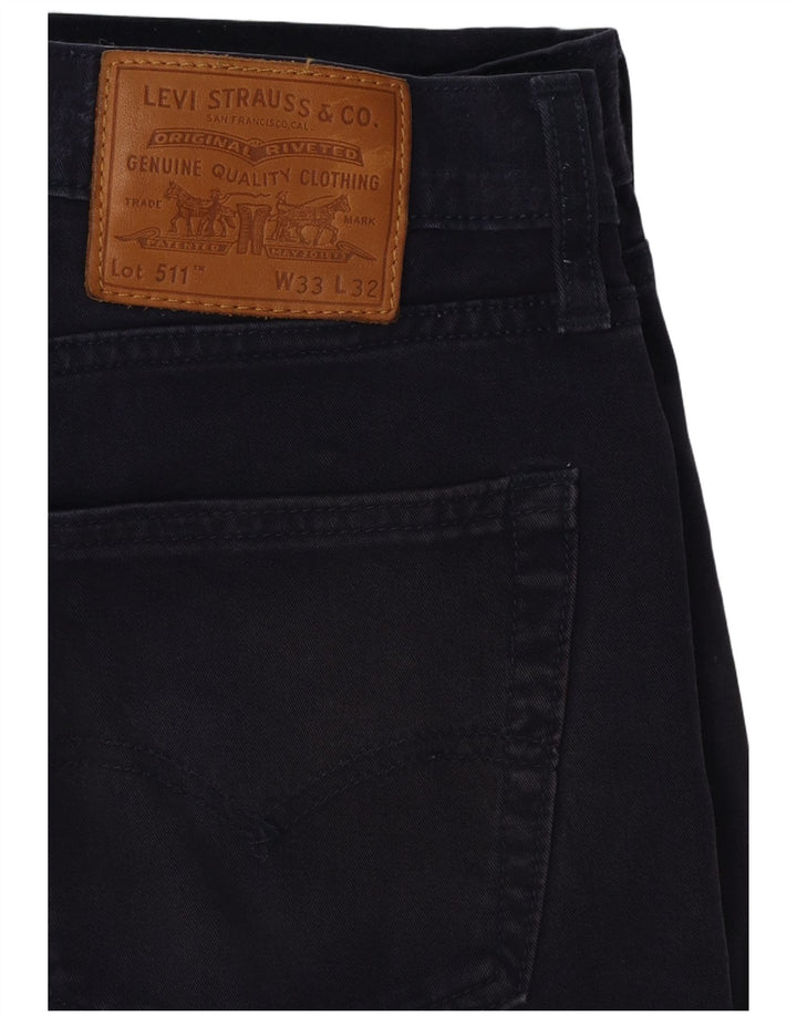 Levi's Vaqueros ajustados de corte regular 511 para hombre W33 L29 Algodón azul marino