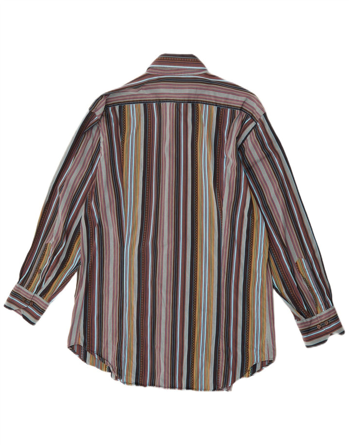 Camisa Etro Hombre Talla 43 Grande Rayas Multicolor