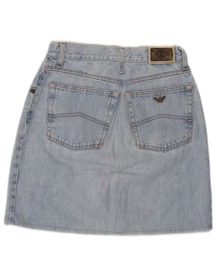 Armani Mujer Falda Vaquera W26 Small Azul