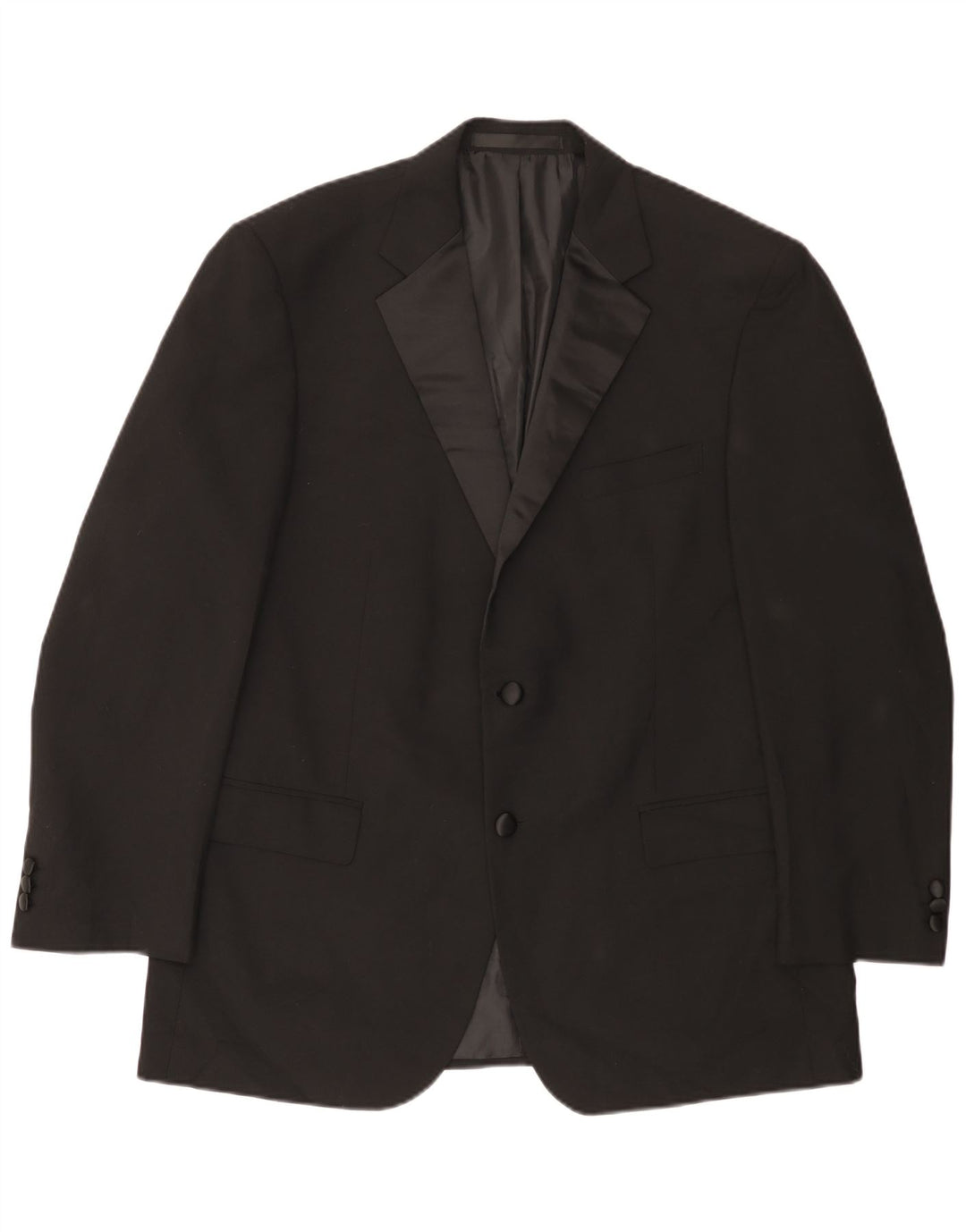 Marks & Spencer Chaqueta tipo blazer de 2 botones para hombre UK 38 Mediano Negro Poliéster