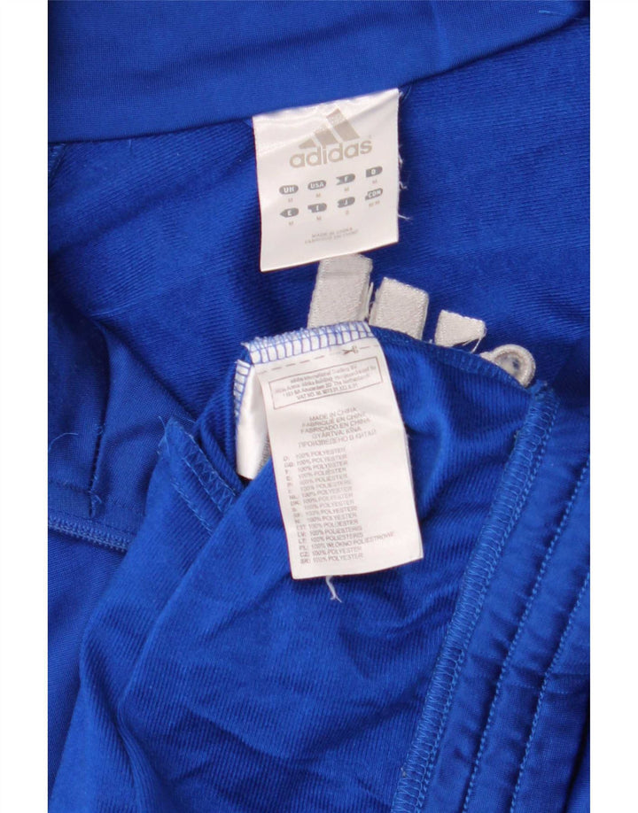 Adidas Hombre Chándal Top Chaqueta Azul Medio Poliéster