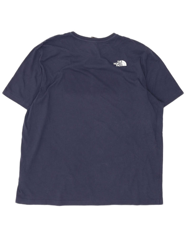 The North Face Camiseta gráfica para hombre Top 2XL Azul marino Algodón