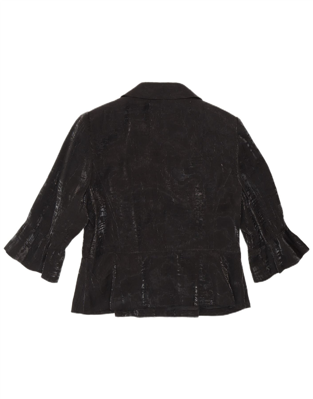 TUZZI Chaqueta Blazer de 2 Botones y Manga 3/4 para Mujer UK 40 XL Viscosa Negra