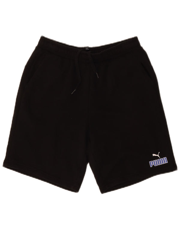 Puma Pantalones cortos deportivos para niño 15-16 años Negro Algodón