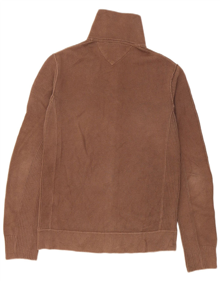 Tommy Hilfiger Cárdigan para hombre de algodón marrón medio