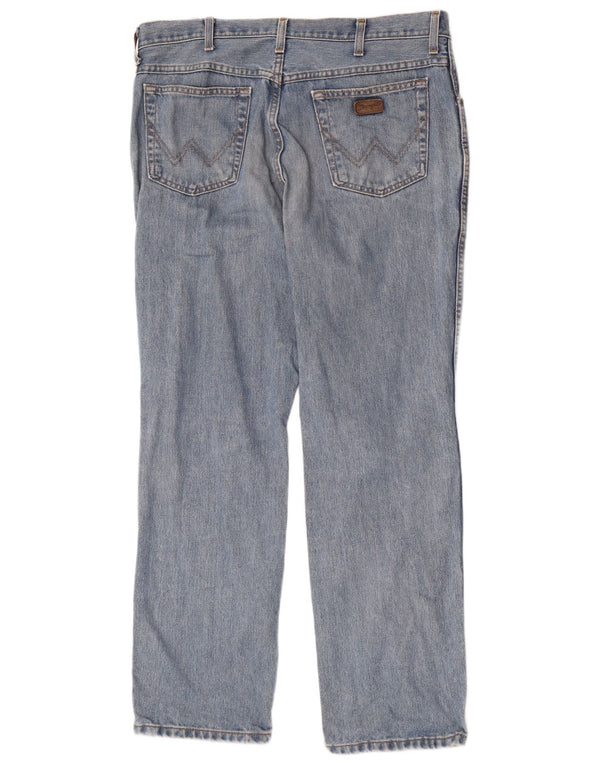 Wrangler Vaqueros rectos Texas para hombre W38 L32 Algodón azul
