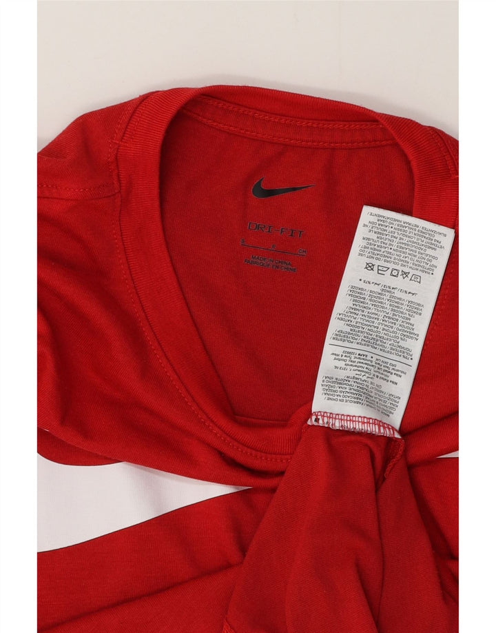 NIKE Camiseta Dri Fit Graphic para Hombre Top pequeño poliéster Rojo