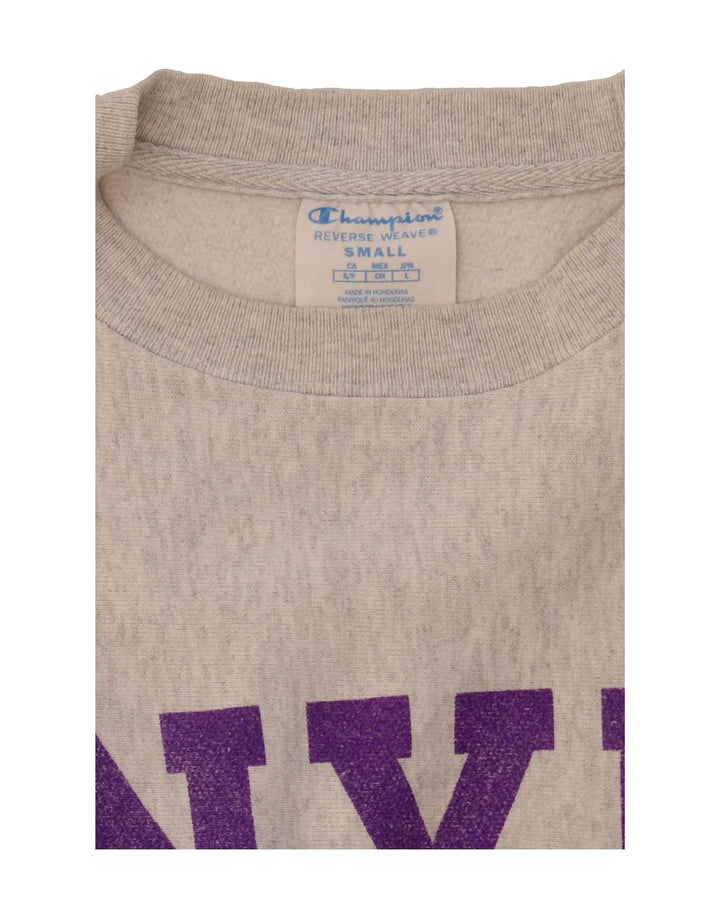 CHAMPION Mens Graphic Sweatshirt Jumper Small Grey Vintage Champion and Second-Hand Champion from Messina Hembry 