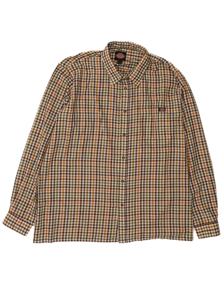 Dickies Camisa de franela para hombre 3XL Poliéster a cuadros multicolor