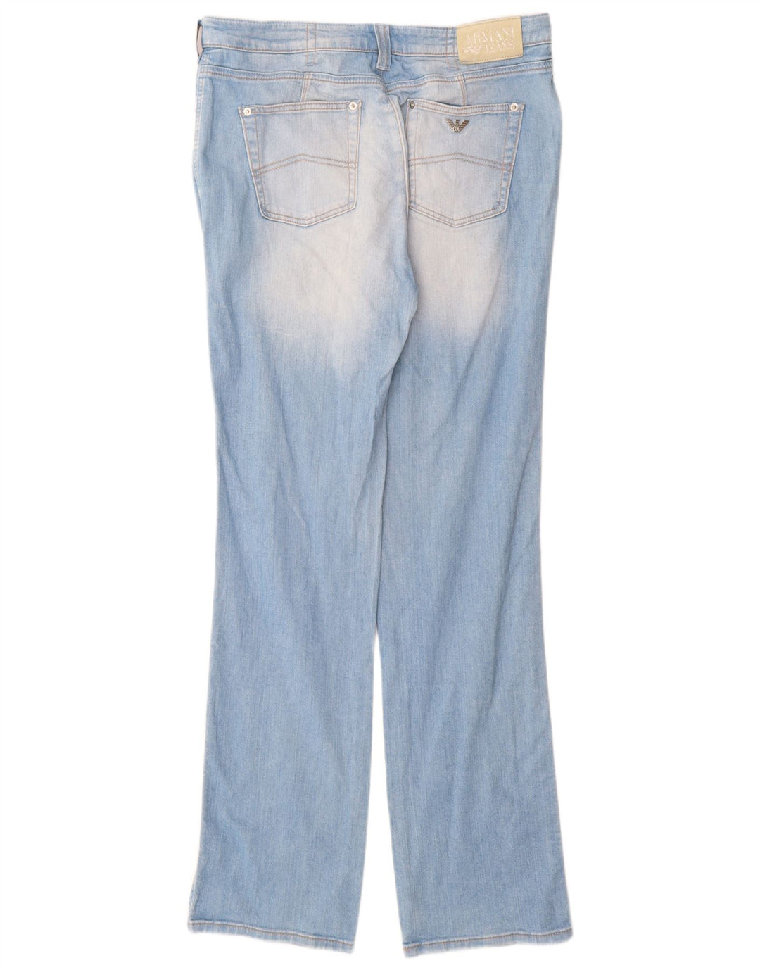 Jeans Armani Mujer Rectos W33 L34 Algodón Azul