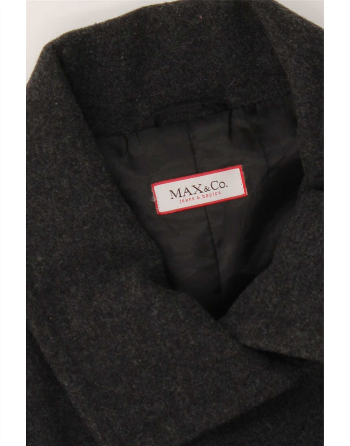 Max & Co. Chaqueta tipo blazer de 4 botones para mujer UK 44 Gris medio moteado