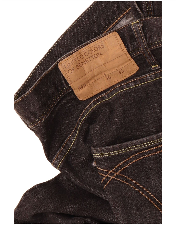Vaqueros Slim Hombre Benetton W36 L31 Negro
