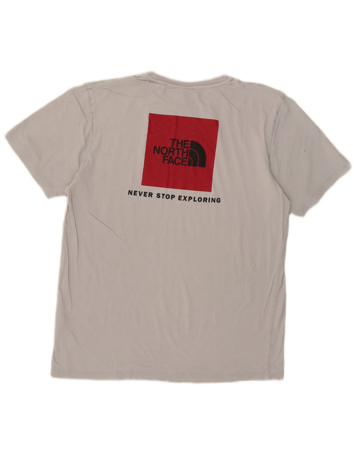 The North Face Hombre Camiseta Gráfica Top Algodón Gris Medio