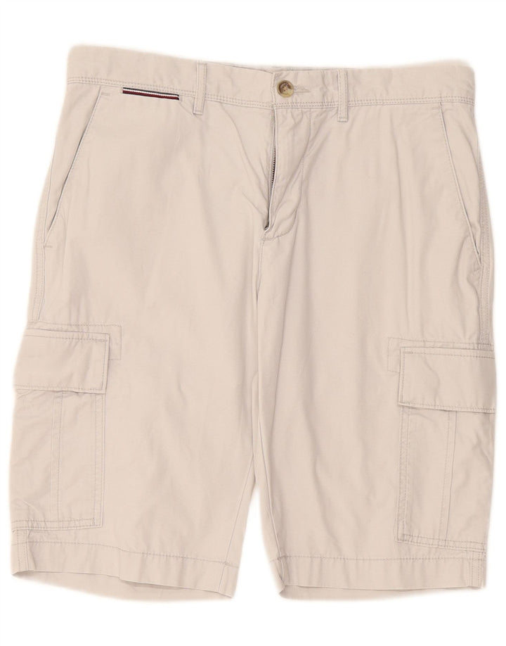 TOMMY HILFIGER Shorts cargo para hombre W31 Algodón gris medio