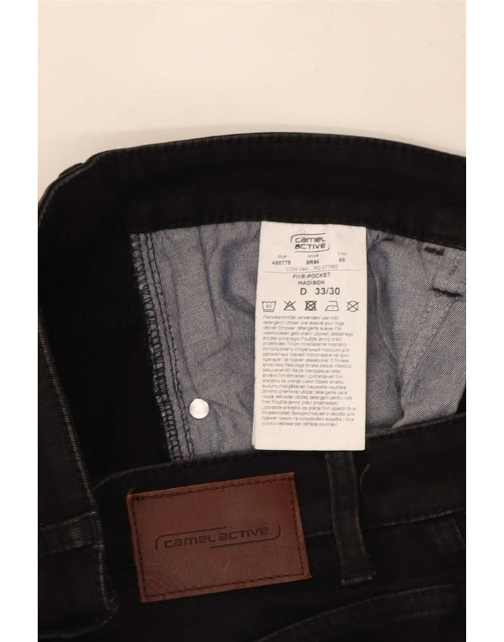 Camel Active Jeans ajustados para hombre W33 L30 Algodón negro