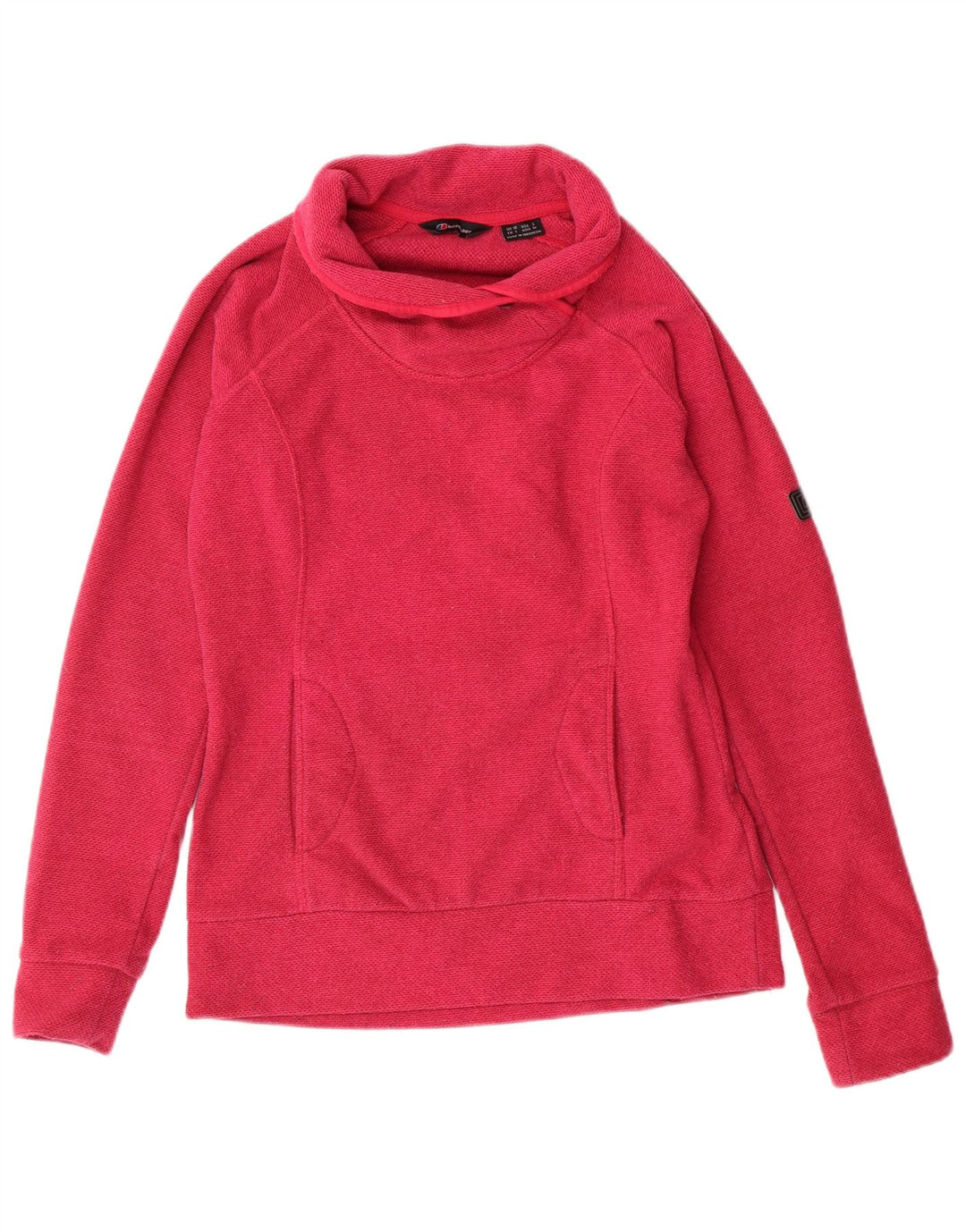 BERGHAUS Sudadera con cuello vuelto para mujer Jersey UK 10 Small Pink Poliéster