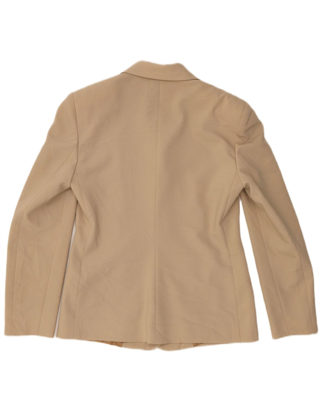 Benetton Blazer De 3 Botones Mujer IT 44 Poliéster Beige Medio