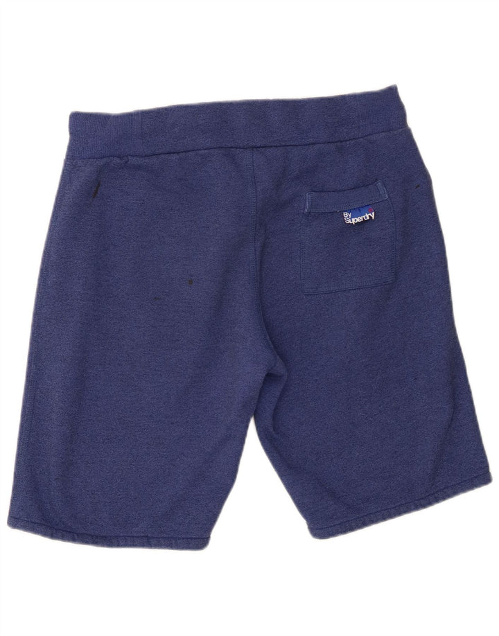 Superdry Shorts deportivos con estampado gráfico de algodón azul medio para hombre