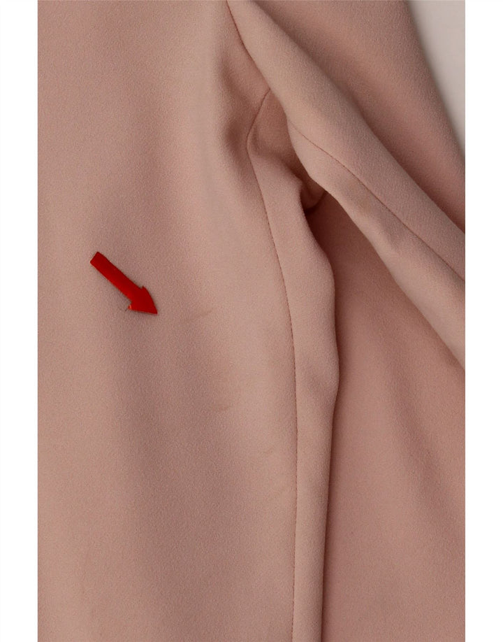 Zara Mujer Pantalón Chino Slim Small W27 L26 Poliéster Rosa