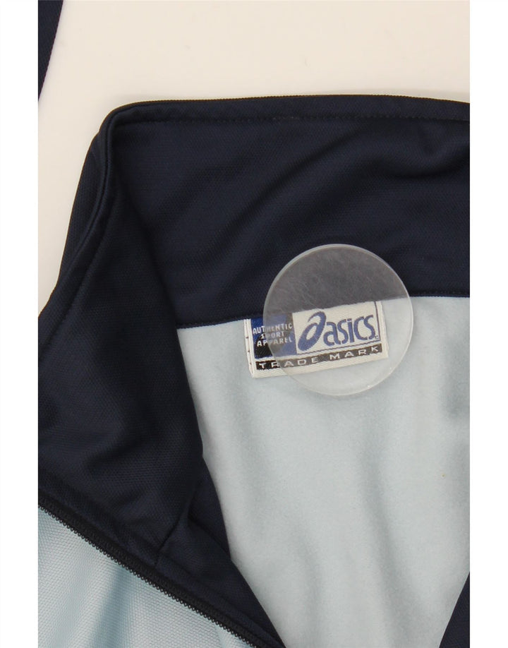 Asics Hombre Chándal Top Chaqueta Grande Azul Colorblock Poliéster