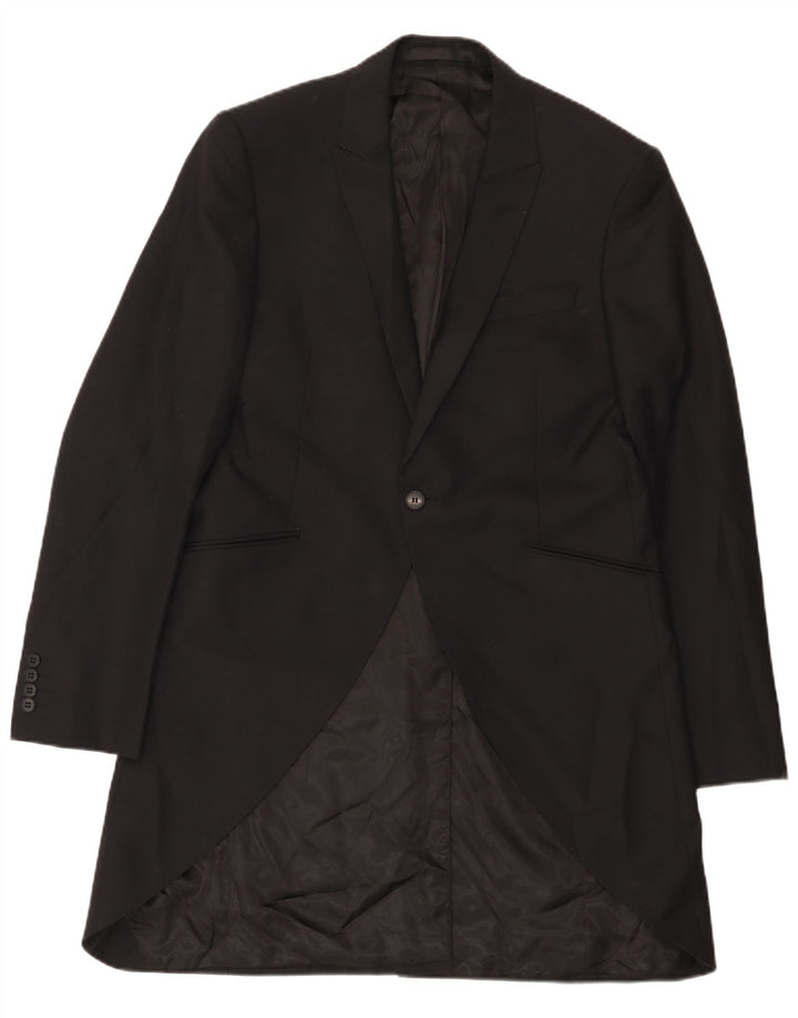 Marks & Spencer Chaqueta tipo blazer con 1 botón y autógrafo para hombre UK 40 Medium Black