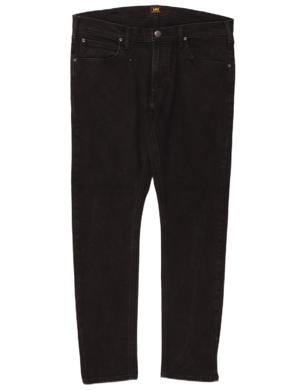 Lee Mens Luke Tapered Slim Jeans W36 L32 Algodón Negro