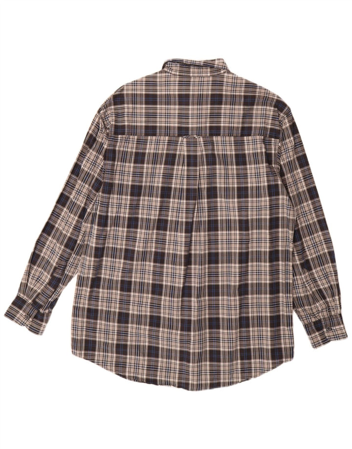 Camisa de franela para hombre de Chaps Ralph Lauren de algodón a cuadros gris medio